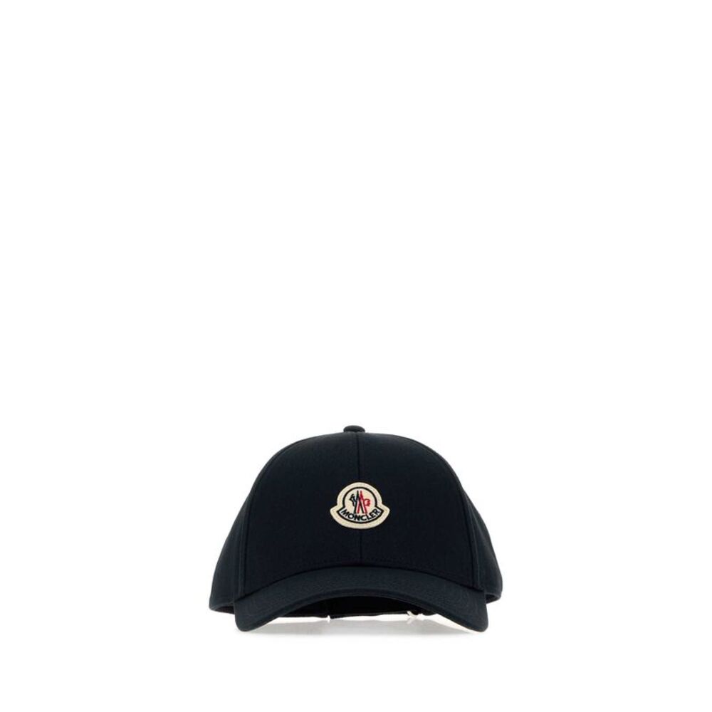 Moncler Men Black Cotton Baseball Cap